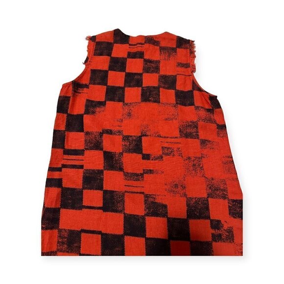 RAQUEL ALLEGRA Check Print Tank Dress in Ruby Checker, Size XS, New with Tags. - Picture 8 of 15